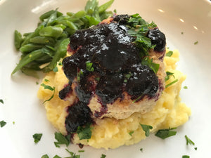 Turkey Meatball with Haskap Berry Sauce Recipe